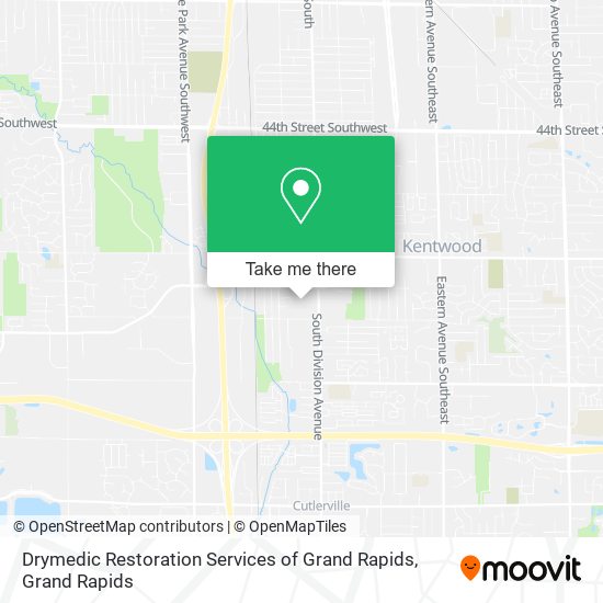 Drymedic Restoration Services of Grand Rapids map