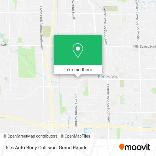 616 Auto Body Collision map