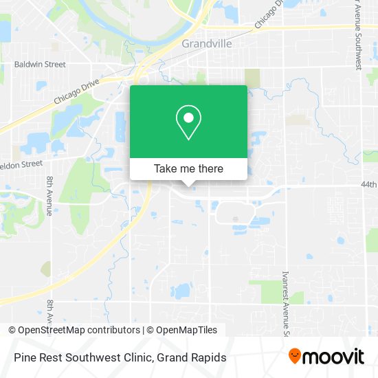 Mapa de Pine Rest Southwest Clinic