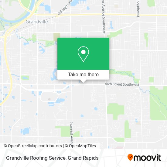 Mapa de Grandville Roofing Service