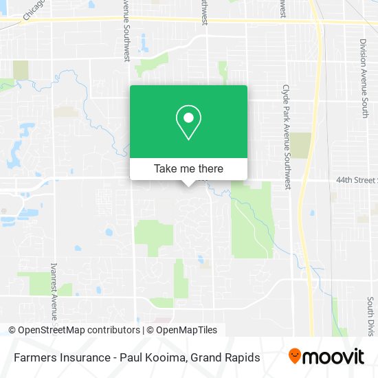 Farmers Insurance - Paul Kooima map