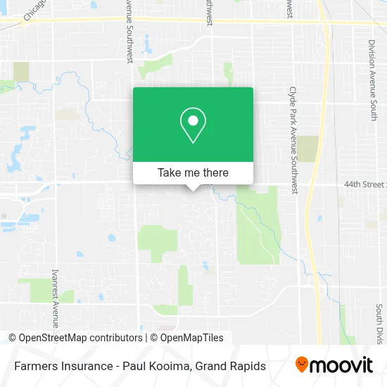 Farmers Insurance - Paul Kooima map