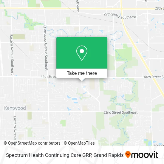 Spectrum Health Continuing Care GRP map