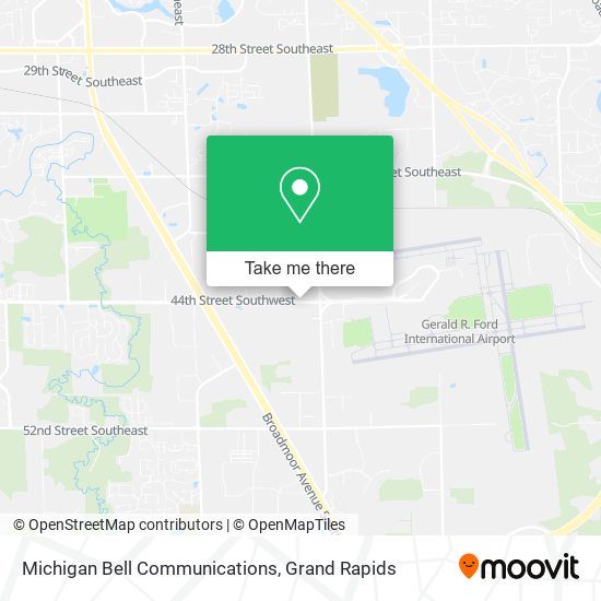 Michigan Bell Communications map