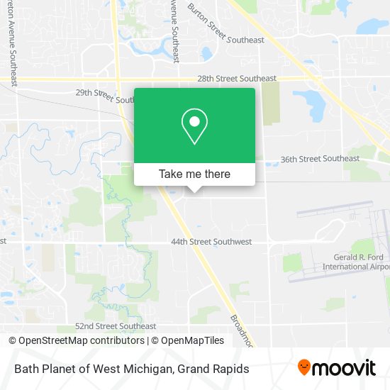 Bath Planet of West Michigan map