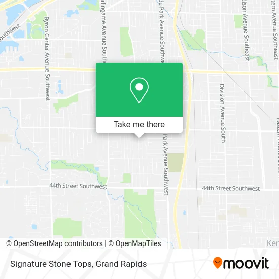 Signature Stone Tops map