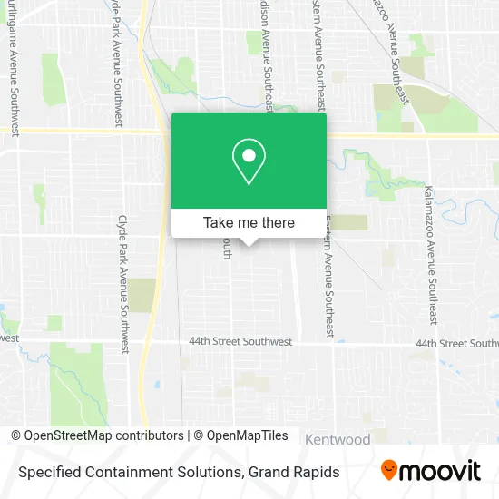 Specified Containment Solutions map