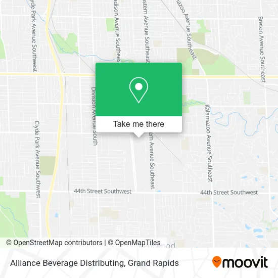Alliance Beverage Distributing map