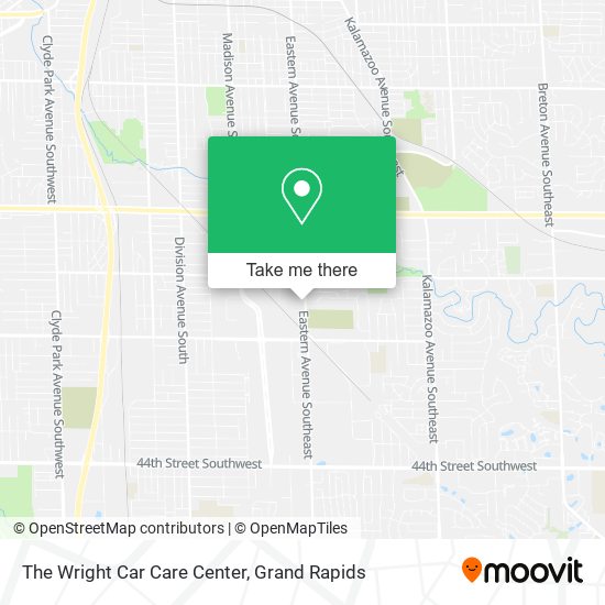 The Wright Car Care Center map