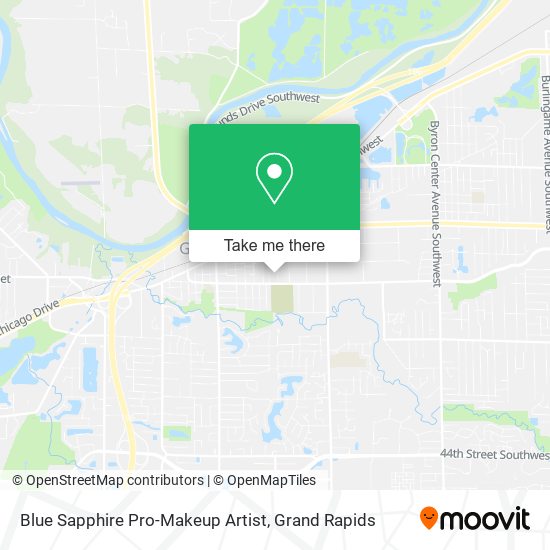 Blue Sapphire Pro-Makeup Artist map