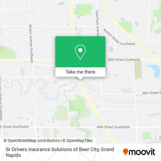 Sr Drivers Insurance Solutions of Beer City map