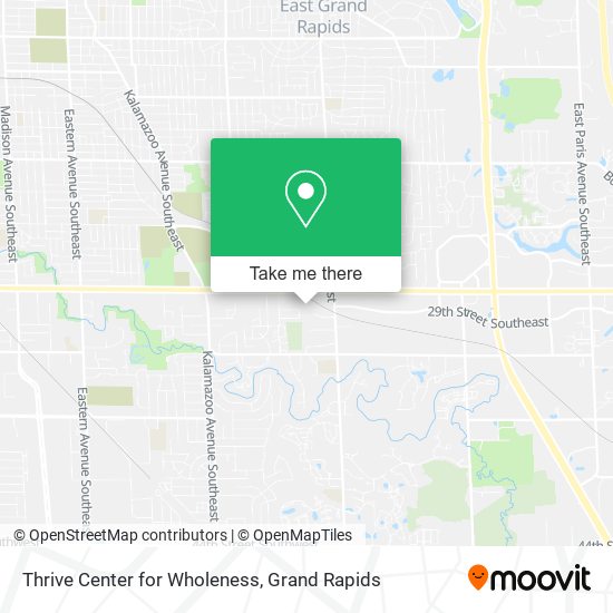 Thrive Center for Wholeness map