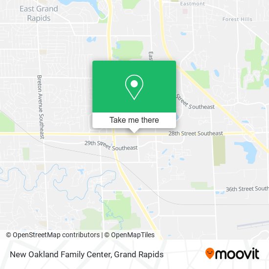 New Oakland Family Center map