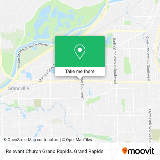 Relevant Church Grand Rapids map
