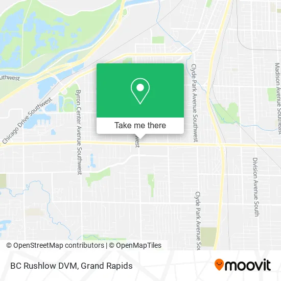 BC Rushlow DVM map