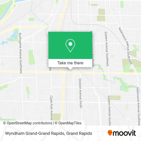 Wyndham Grand-Grand Rapids map