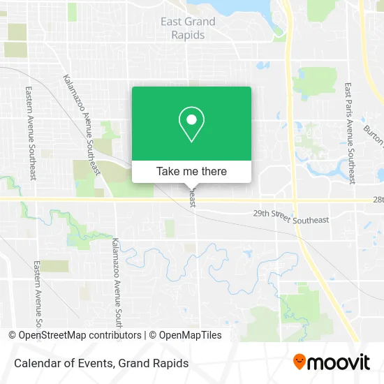 Calendar of Events map