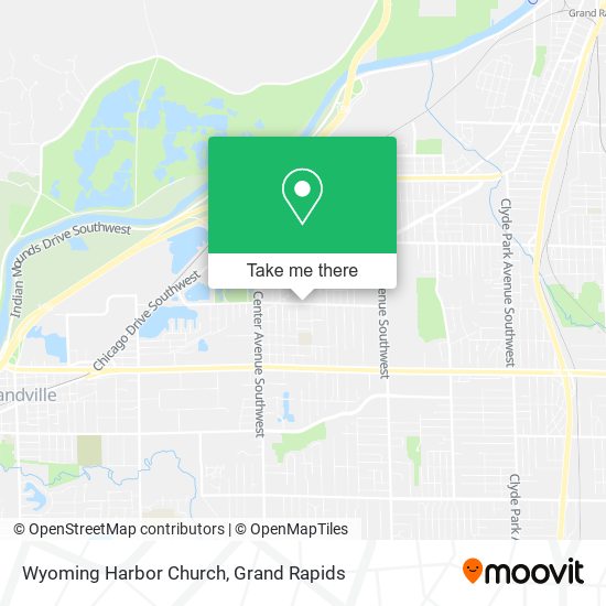 Wyoming Harbor Church map