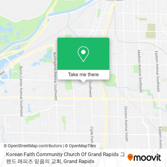 Korean Faith Community Church Of Grand Rapids 그랜드 래피즈 믿음의 교회 map