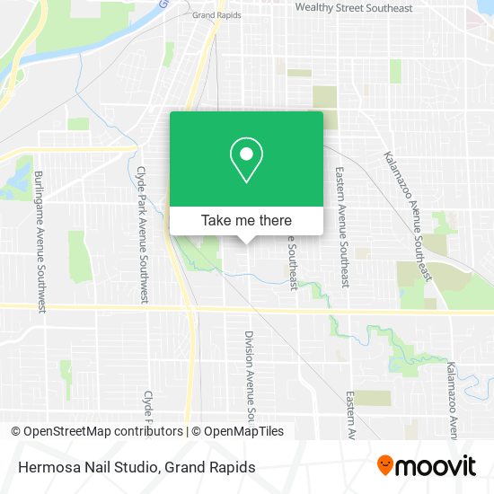 Mapa de Hermosa Nail Studio
