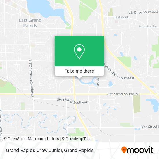 Grand Rapids Crew Junior map