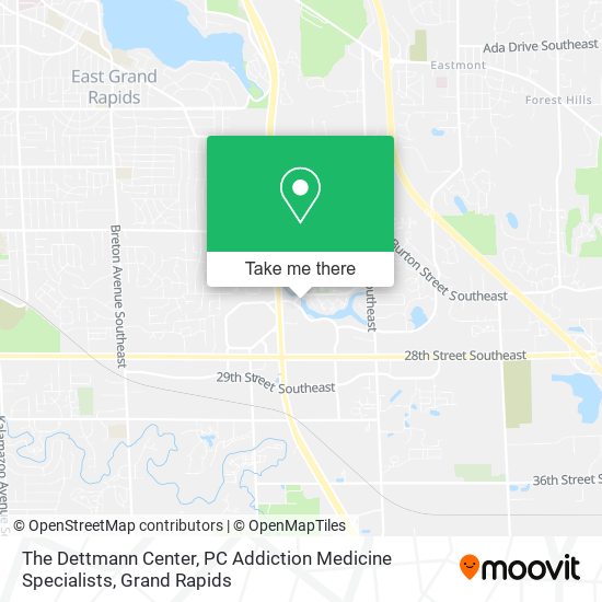 Mapa de The Dettmann Center, PC Addiction Medicine Specialists