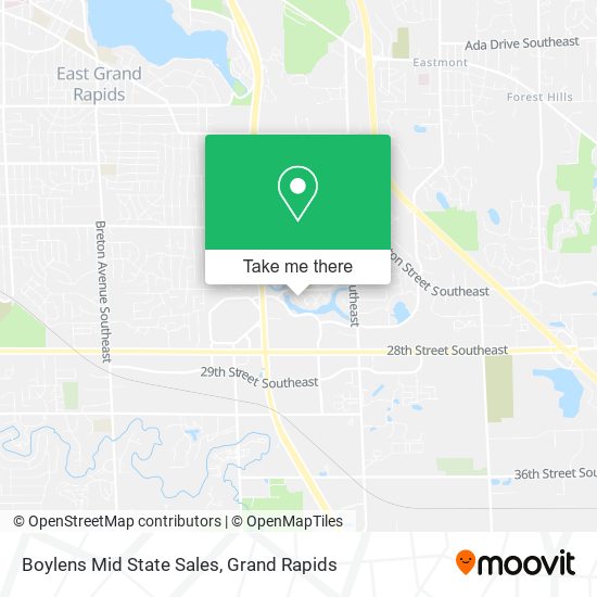 Boylens Mid State Sales map