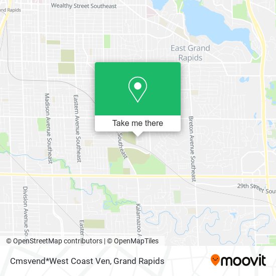 Cmsvend*West Coast Ven map