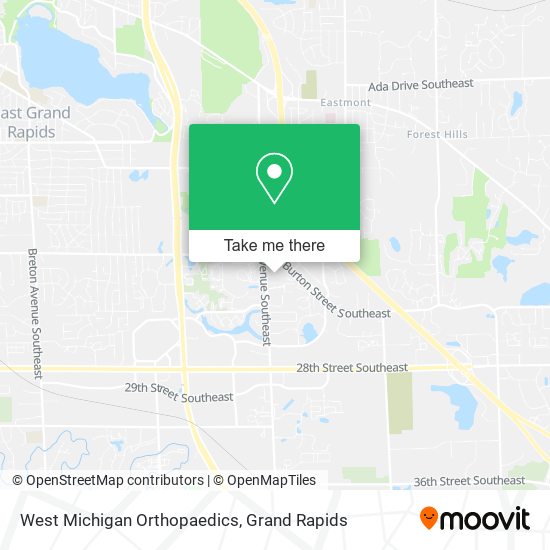 West Michigan Orthopaedics map