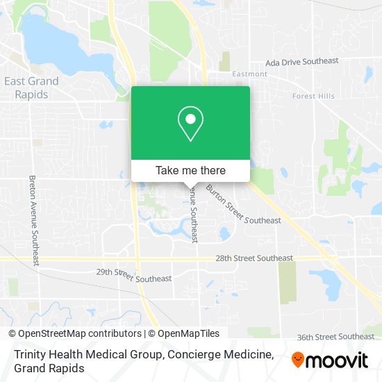 Mapa de Trinity Health Medical Group, Concierge Medicine