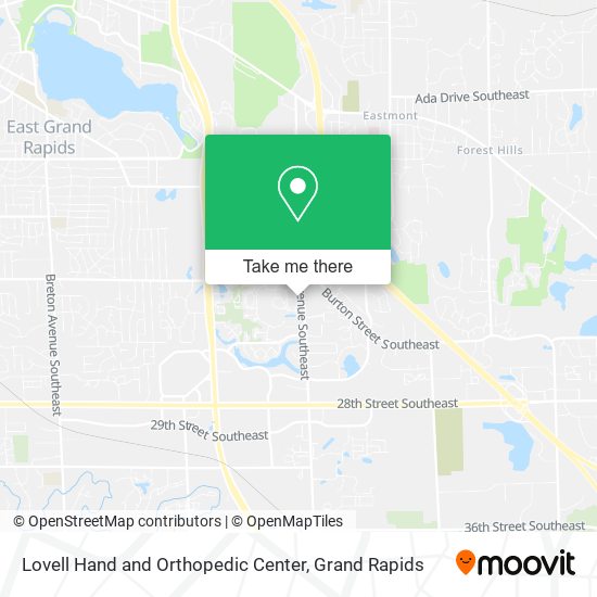 Mapa de Lovell Hand and Orthopedic Center