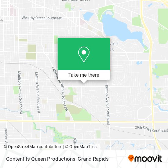 Content Is Queen Productions map