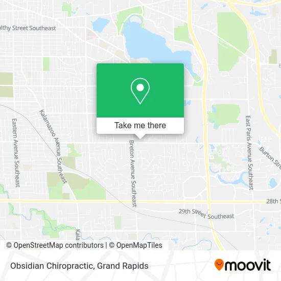 Obsidian Chiropractic map