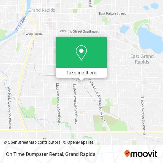 On Time Dumpster Rental map