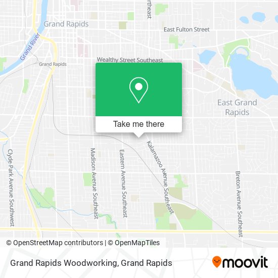 Grand Rapids Woodworking map