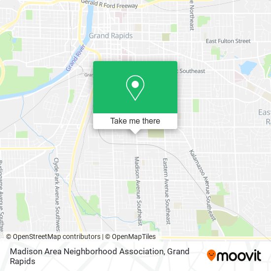 Mapa de Madison Area Neighborhood Association