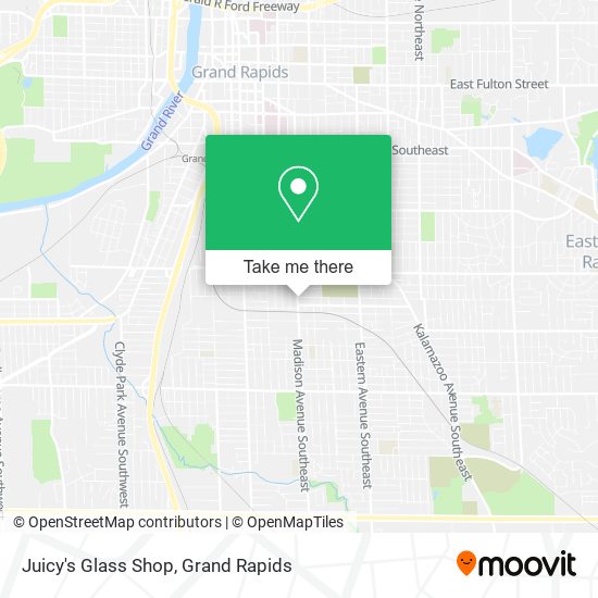 Juicy's Glass Shop map