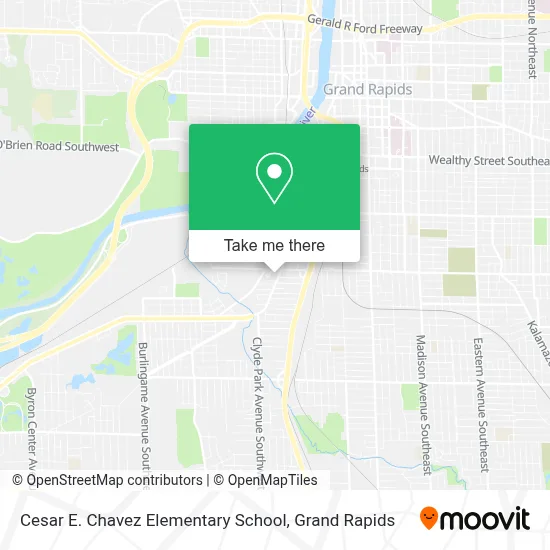 Cesar E. Chavez Elementary School map
