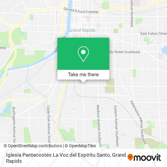 Iglesia Pentecostés La Voz del Espíritu Santo map