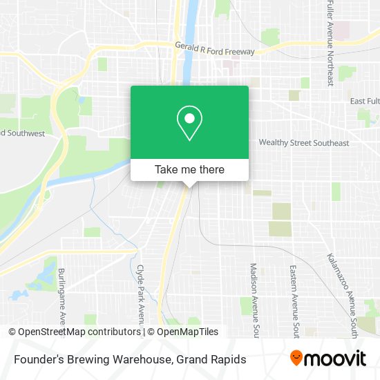 Founder's Brewing Warehouse map