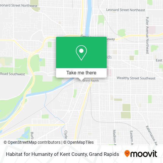 Habitat for Humanity of Kent County map