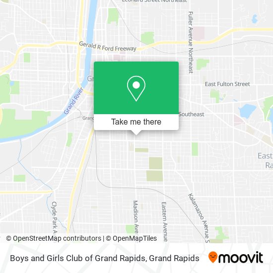 Mapa de Boys and Girls Club of Grand Rapids