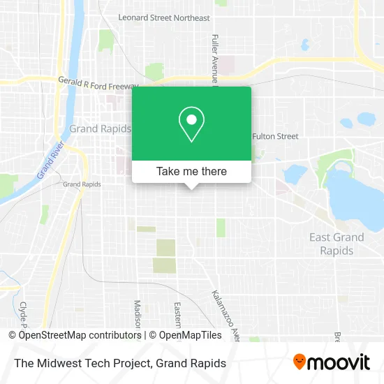 The Midwest Tech Project map