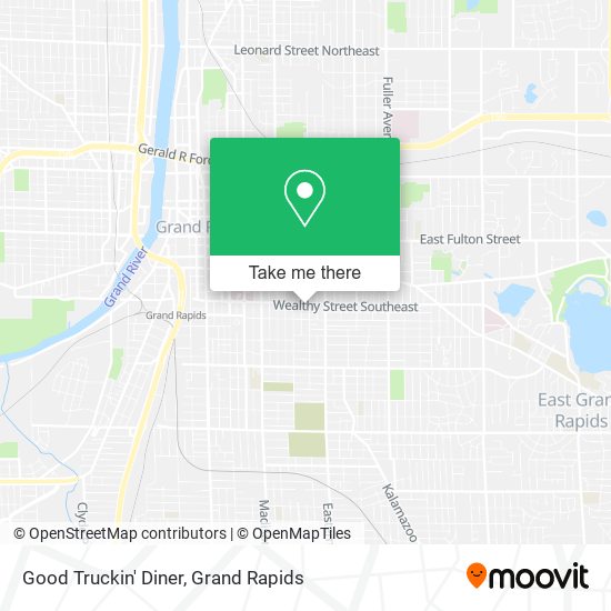 Good Truckin' Diner map