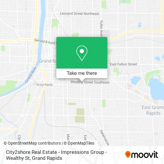 City2shore Real Estate - Impressions Group - Wealthy St map