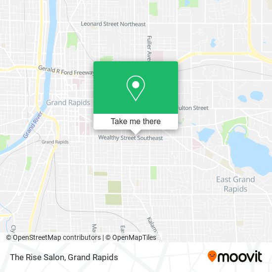 The Rise Salon map