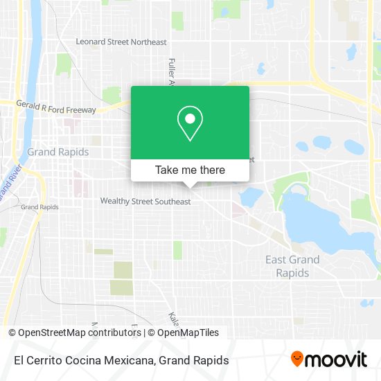 Mapa de El Cerrito Cocina Mexicana