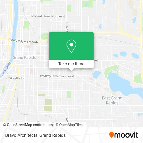 Bravo Architects map