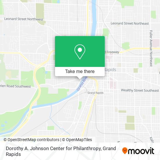 Dorothy A. Johnson Center for Philanthropy map