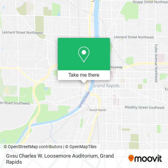 Gvsu Charles W. Loosemore Auditorium map